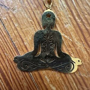 Goddess Gold Yoga Pose Pendant Necklace